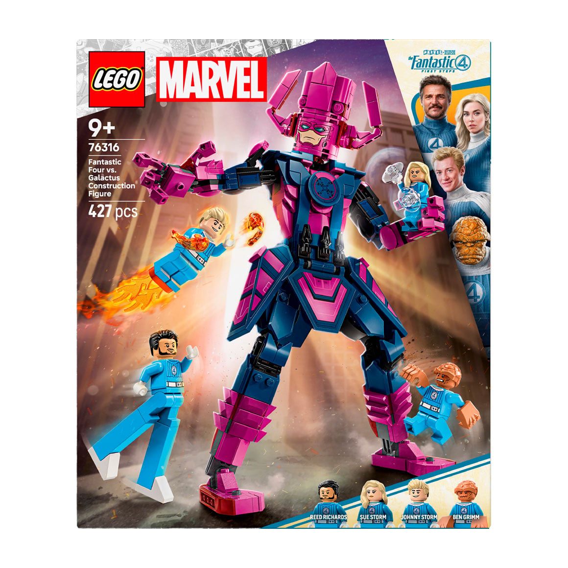 Конструктор LEGO Marvel Фантастична четвірка проти Ґалактуса, 427 деталей, від 9 років (76316)