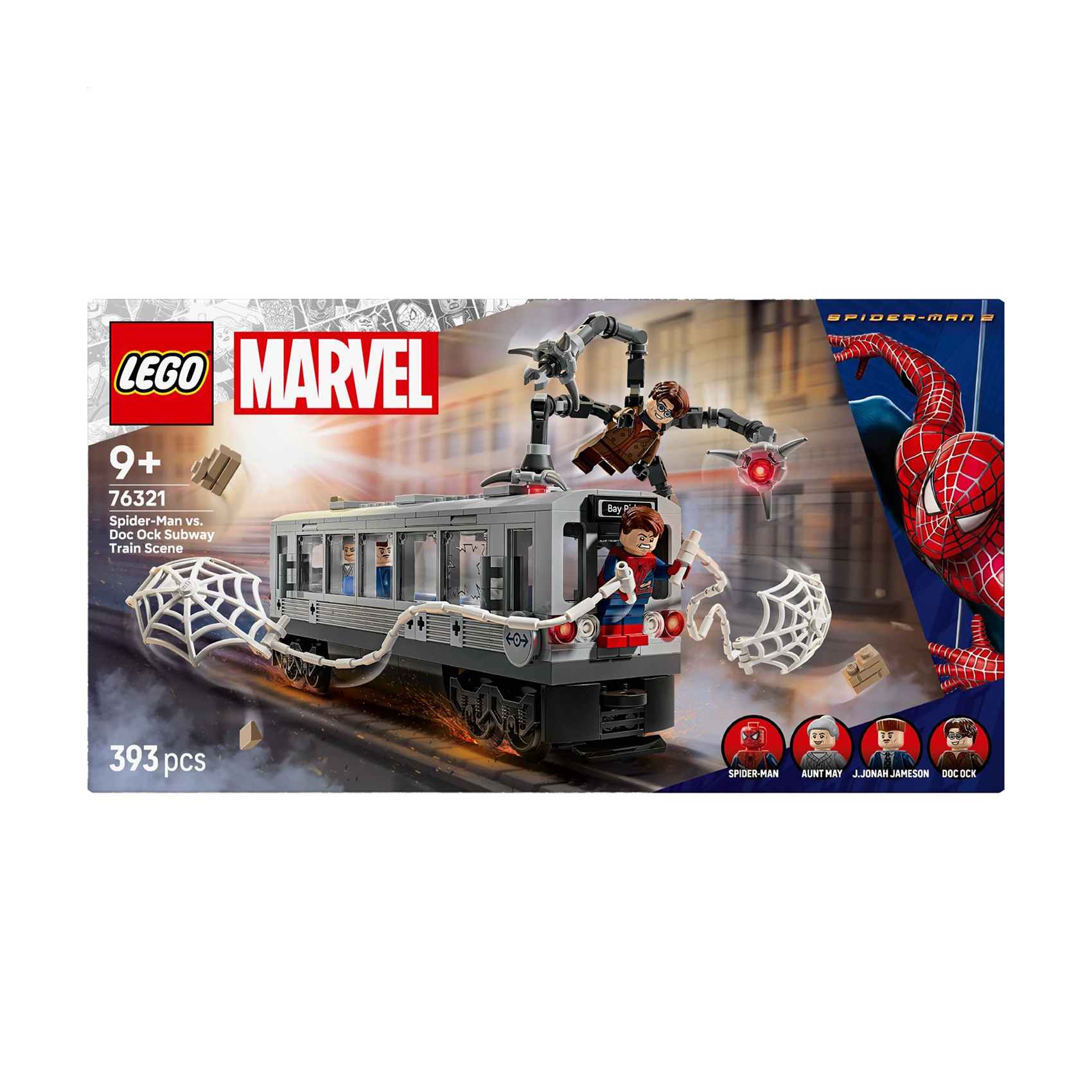 Конструктор LEGO Marvel Людина-Павук проти Дока Ока: Сцена в метро, 393 деталі, від 9 років (76321)