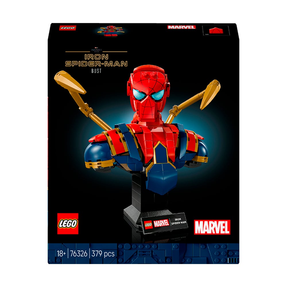 Конструктор LEGO Marvel Погруддя Залізної Людини-Павука, 379 деталей, від 18 років (76326)