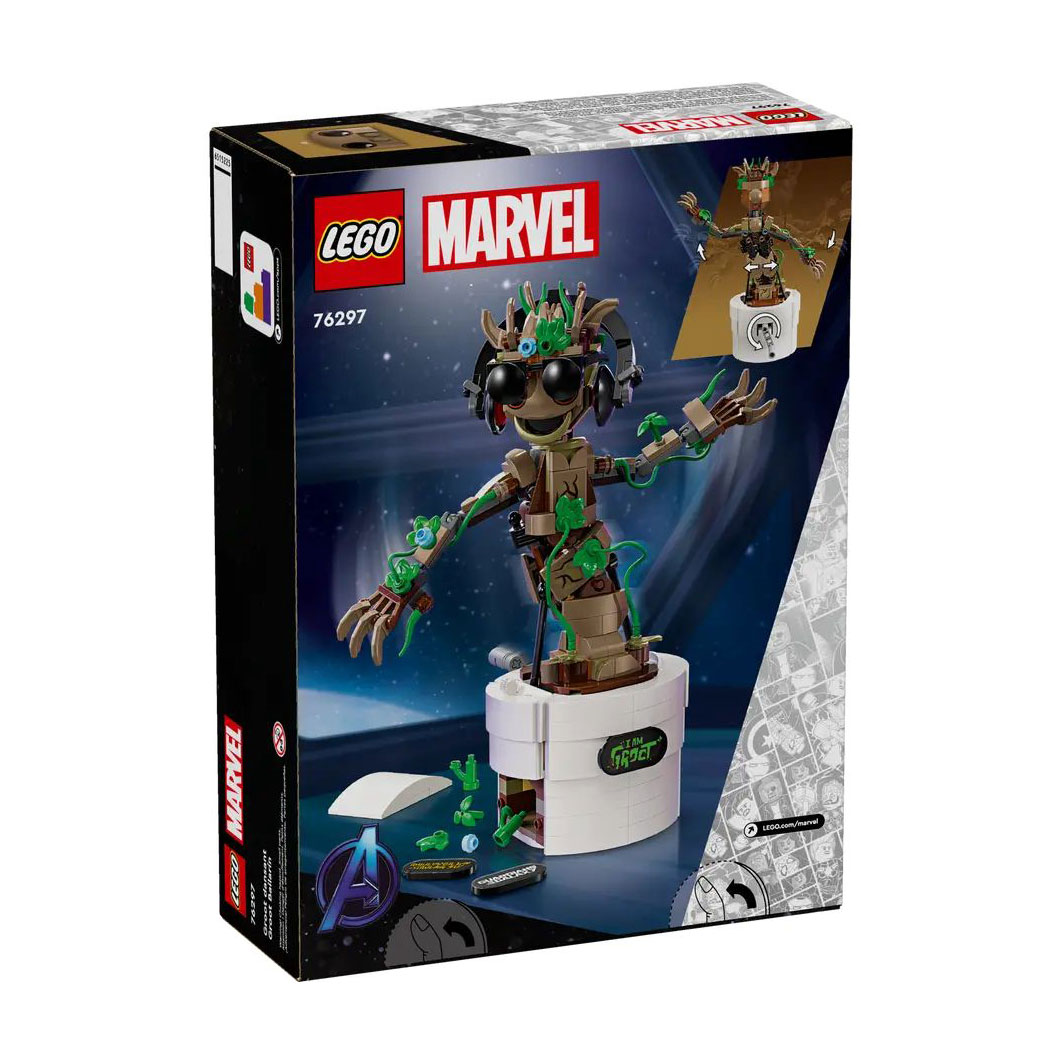 Конструктор LEGO Marvel Танцюючий Ґрут, 459 деталей, від 10 років (76297)